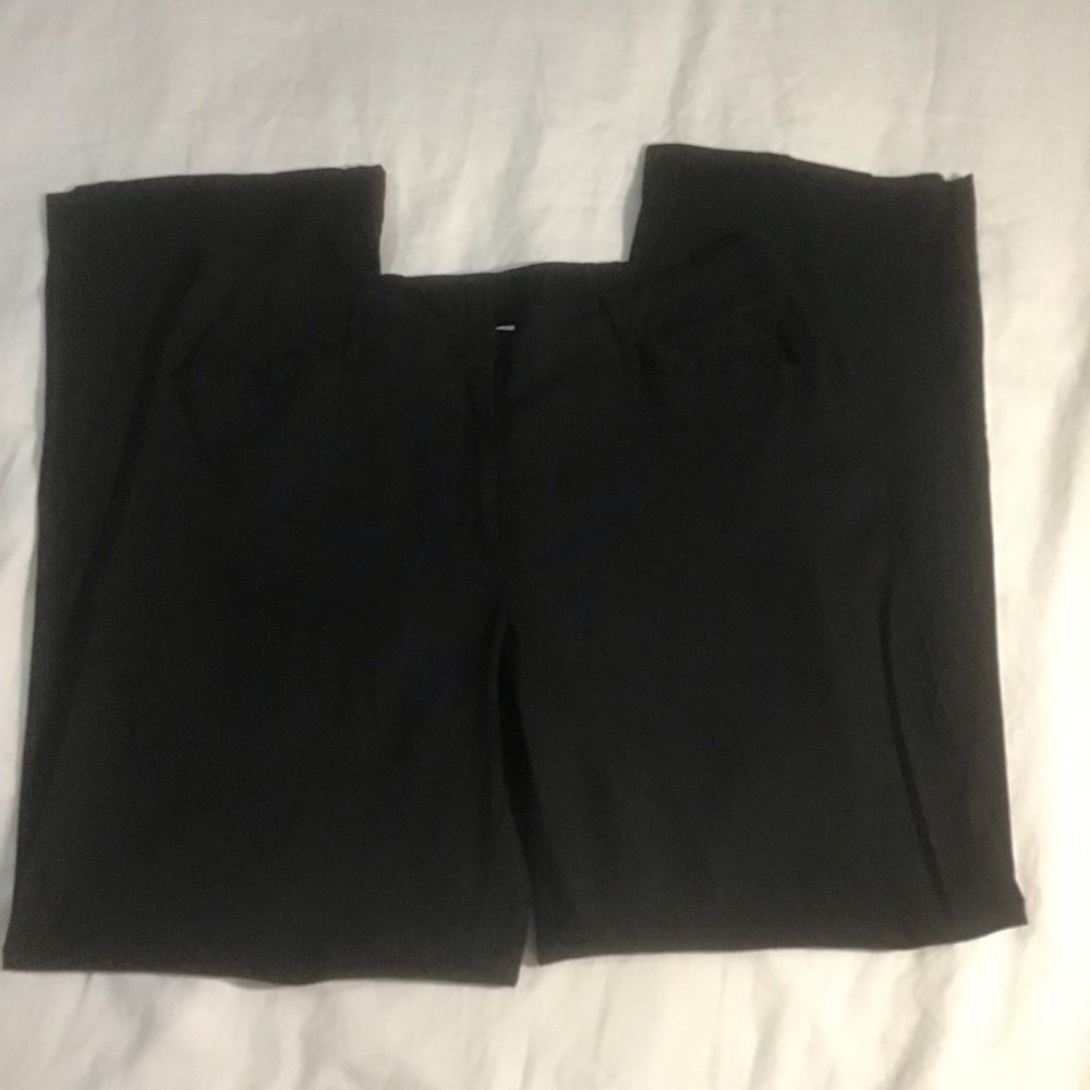 J. Jill Stretch Linen Blend Black Pants, Size 12